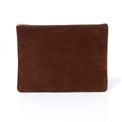 純国産スウェードが生んだ究極のポーチ(Lサイズ)｜SUEDE FLAT POUCH