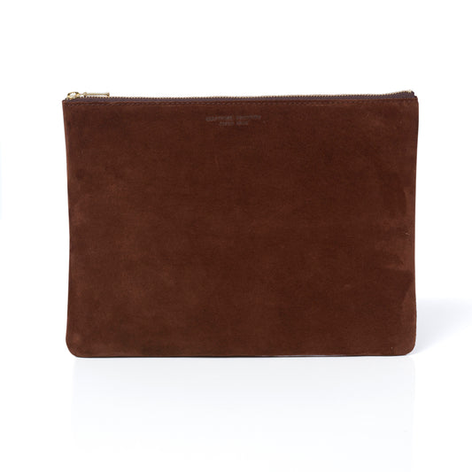 純国産スウェードが生んだ究極のポーチ(Lサイズ)｜SUEDE FLAT POUCH