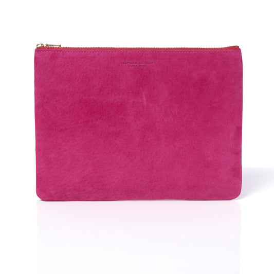 純国産スウェードが生んだ究極のポーチ(Lサイズ)｜SUEDE FLAT POUCH