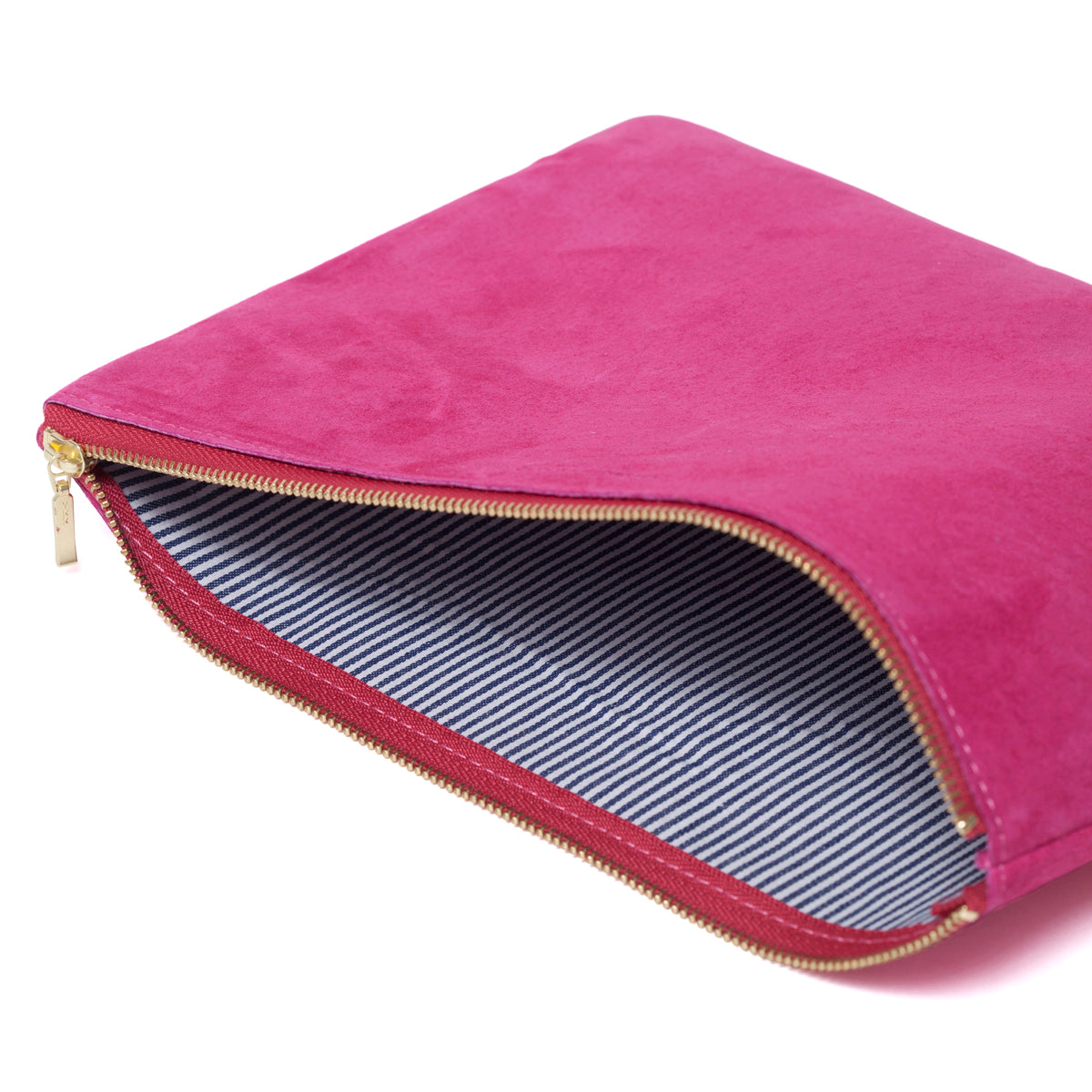 純国産スウェードが生んだ究極のポーチ(Lサイズ)｜SUEDE FLAT POUCH