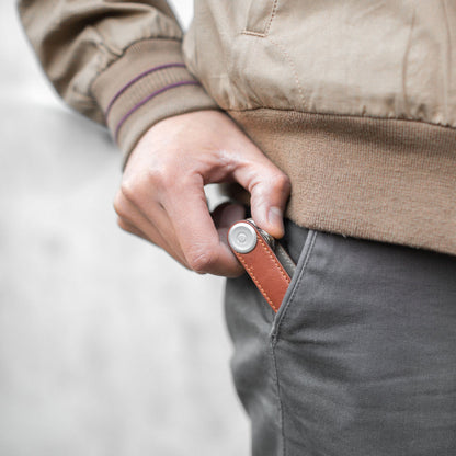 ドア前で迷わない「キーケース」オール本革｜Orbitkey