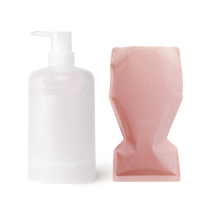 「2in1 ナチュラルシャンプー」ノーブルフラワー エコパック 500ml｜uruotte
