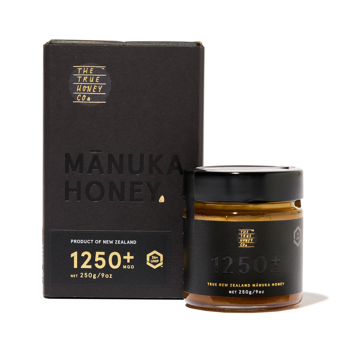 《マヌカハニーMGO1250+》ニュージーランド政府認定、非加熱・無農薬・100％天然マヌカハニー（保証書付）｜トゥルーハニー