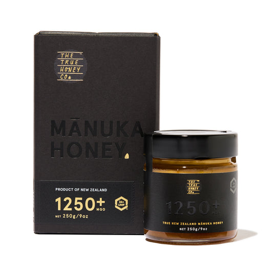 《マヌカハニーMGO1250+》ニュージーランド政府認定、非加熱・無農薬・100％天然マヌカハニー（保証書付）｜トゥルーハニー