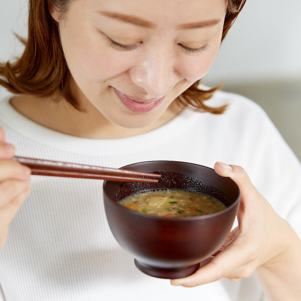 7秒で“食感みそ汁”、シャキ・ふわ・じゅわ〜