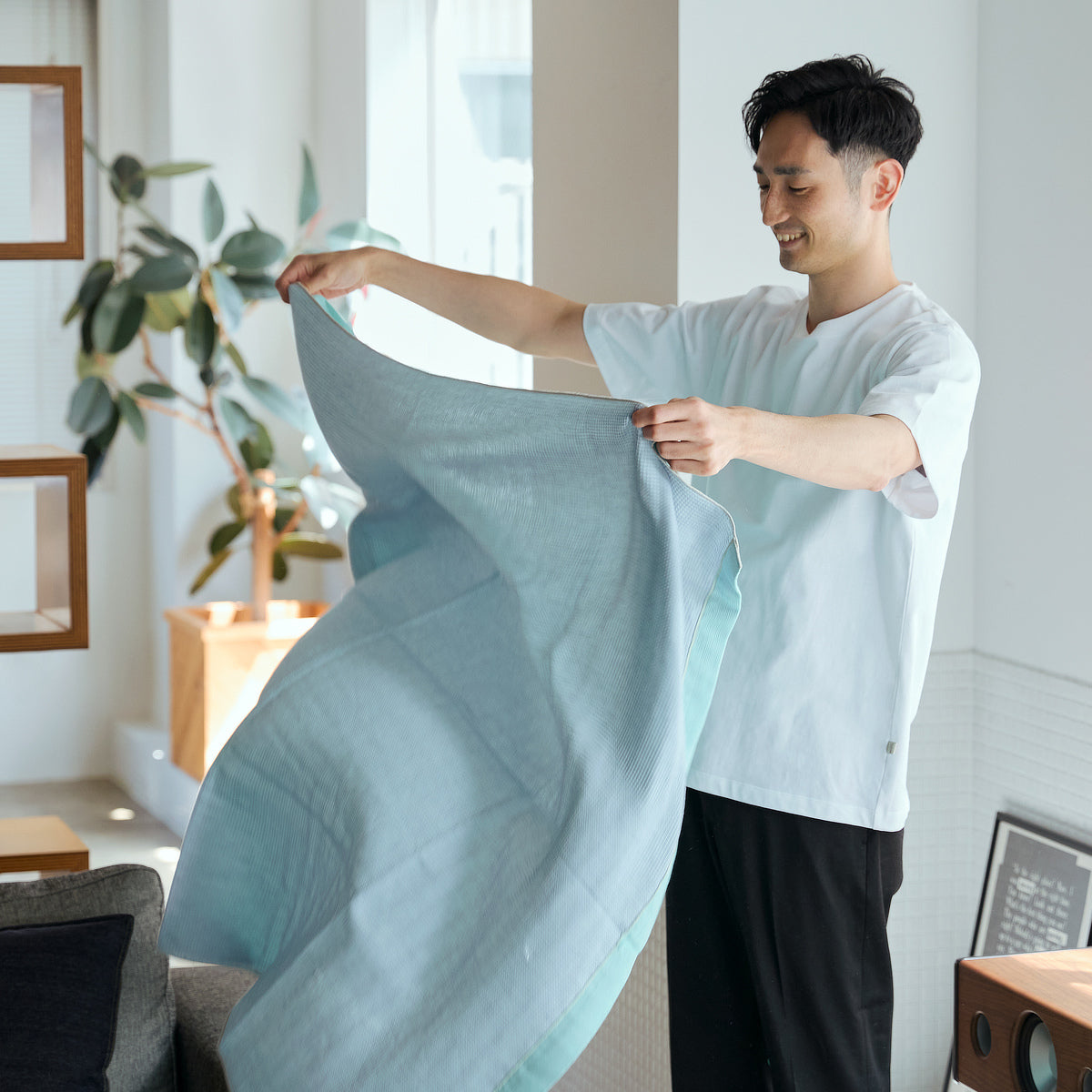 ボックス入り1枚》3層なのにふんわりボリューム感！やわらかガーゼと