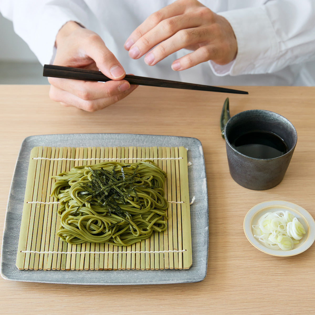 茶師・米田末広監修「茶そば3種の詰め合わせ」｜カネス製麺×芳香園