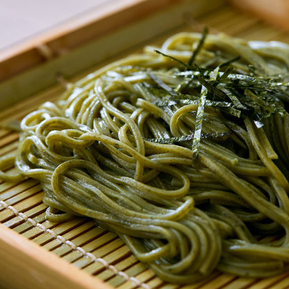 茶師・米田末広監修「茶そば3種の詰め合わせ」｜カネス製麺×芳香園
