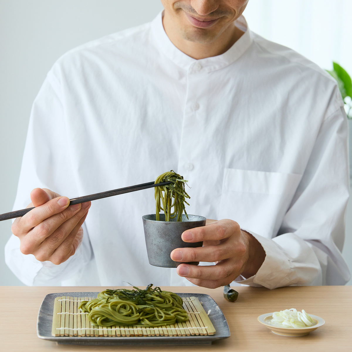茶師・米田末広監修「茶そば3種の詰め合わせ」｜カネス製麺×芳香園