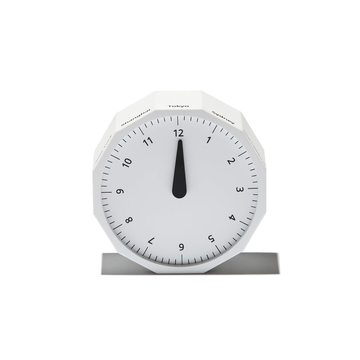 世界の都市の時刻を表示する、12角形の「World Clock」