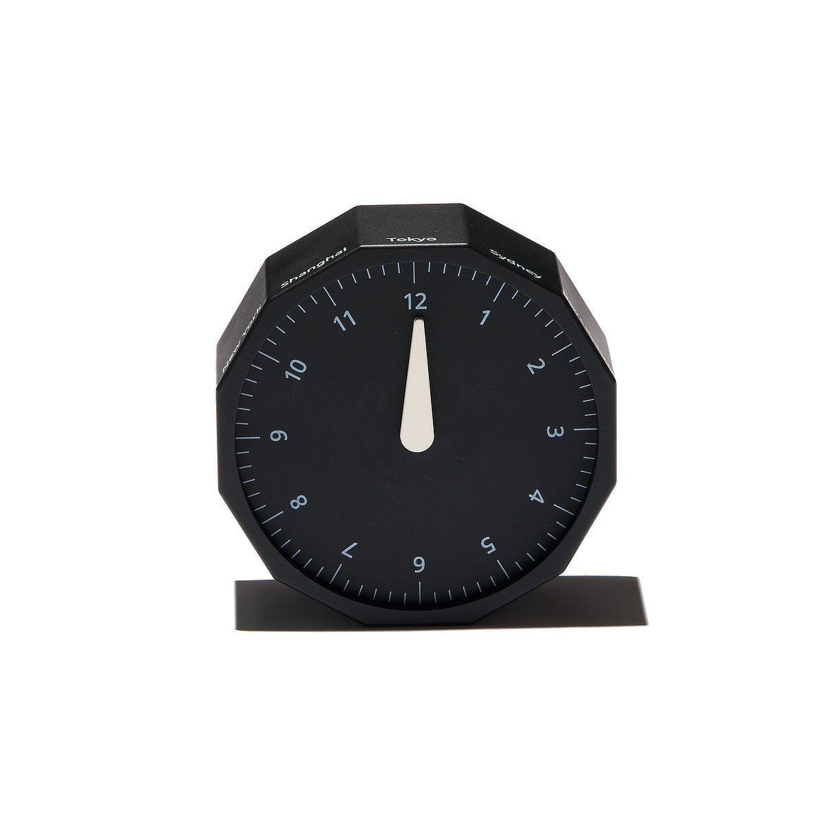 世界の都市の時刻を表示する、12角形の「World Clock」