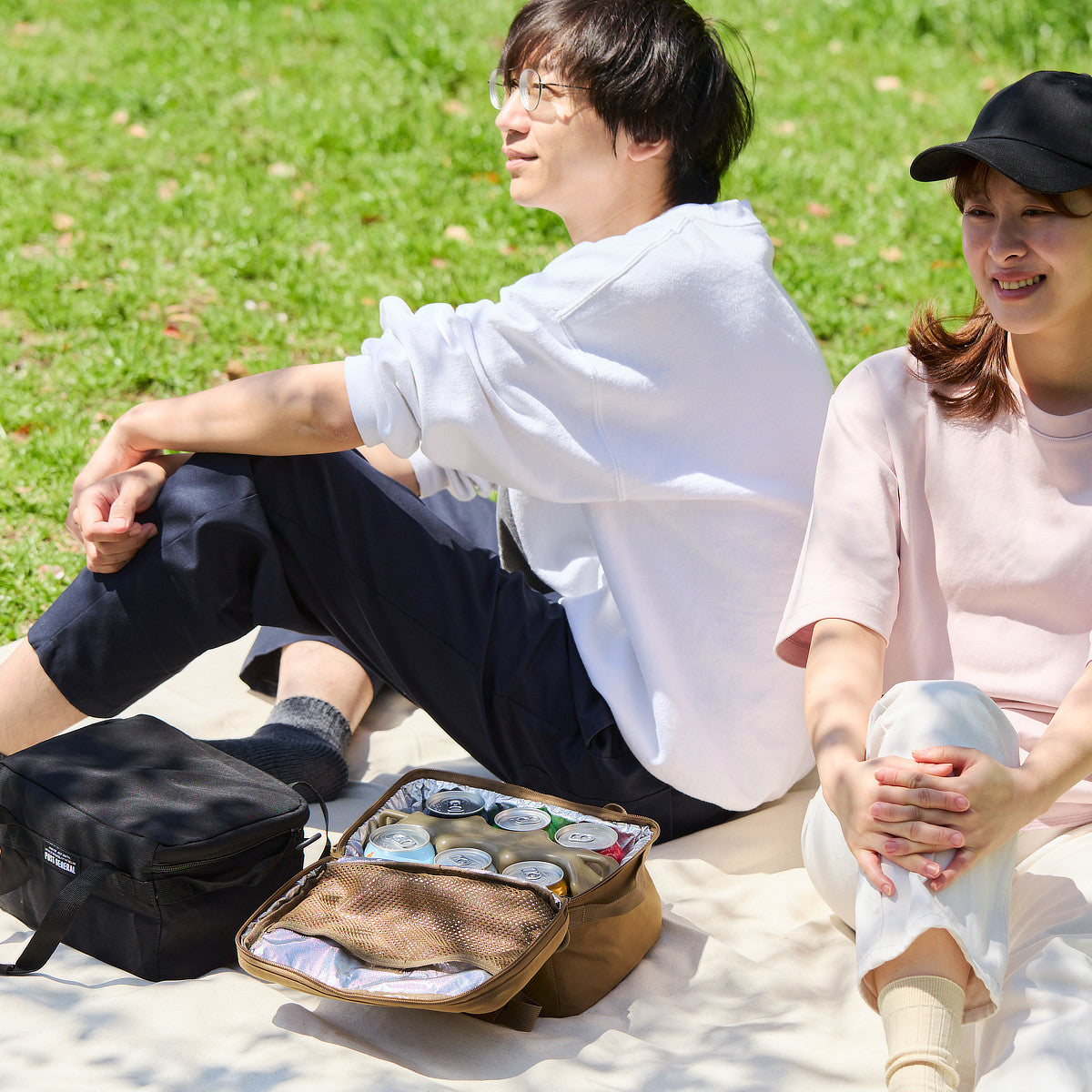 ヤバ冷えビールを、公園で