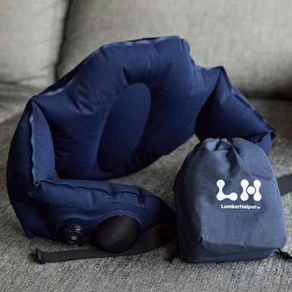 空気で腰を支える携帯用「エアクッション」｜Lumbar Helper