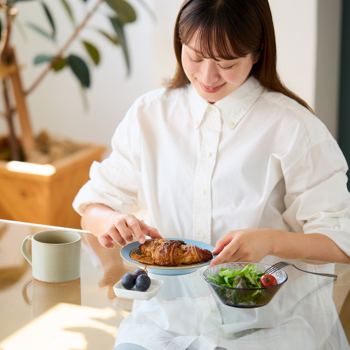 揚げものを浮かせる網付き美濃焼プレート / KIKIME amime S