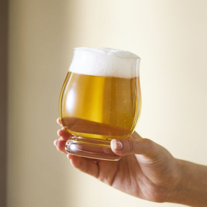 小樽の工房が一つずつ吹いたグラス / KIKIME fuwari 250ml 2個セット