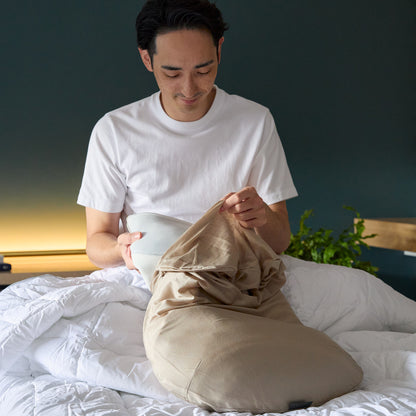 理想の“あお向け寝”、初めてできた！