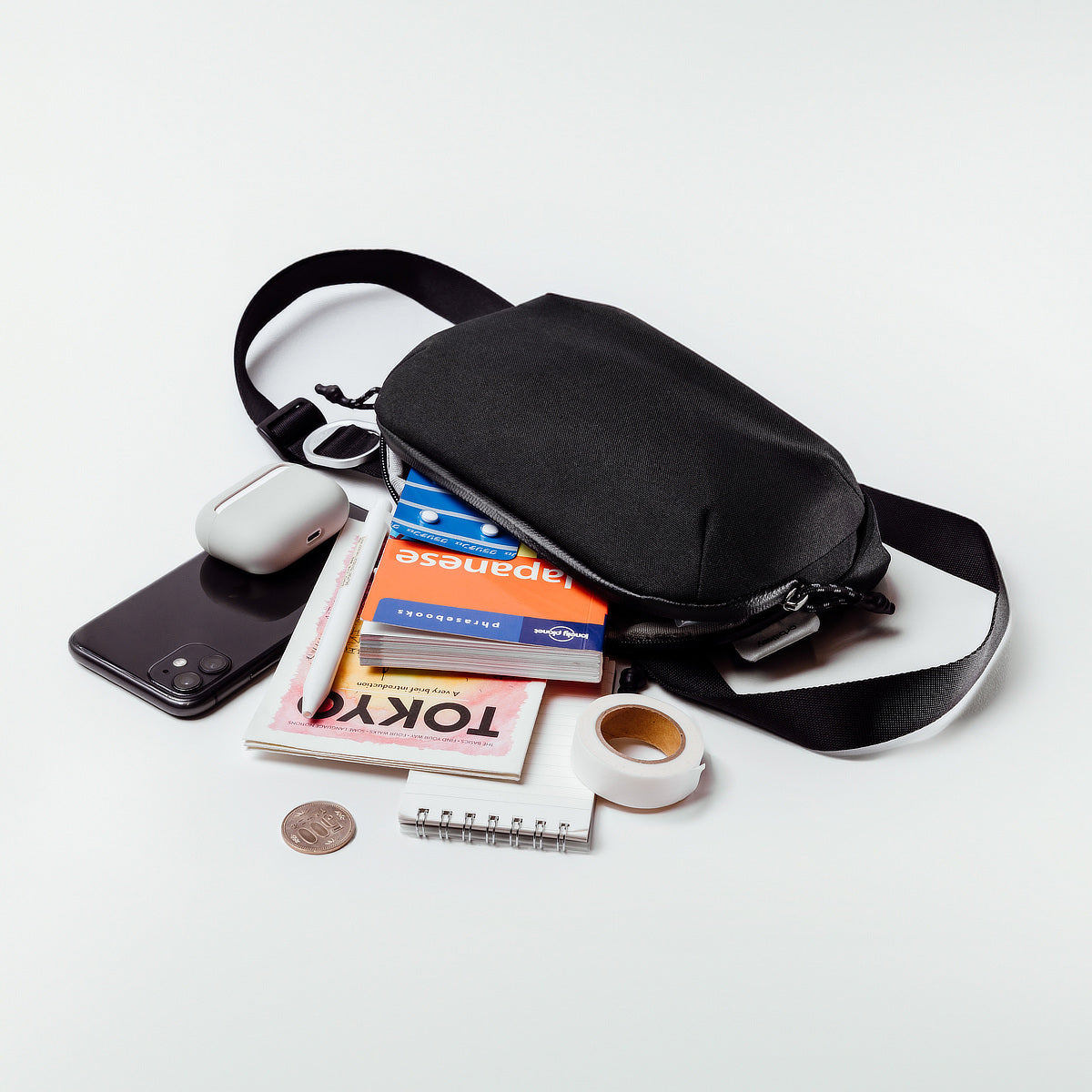 必需品に最短アクセスできる「スリングバッグ」ミニサイズ｜Orbitkey