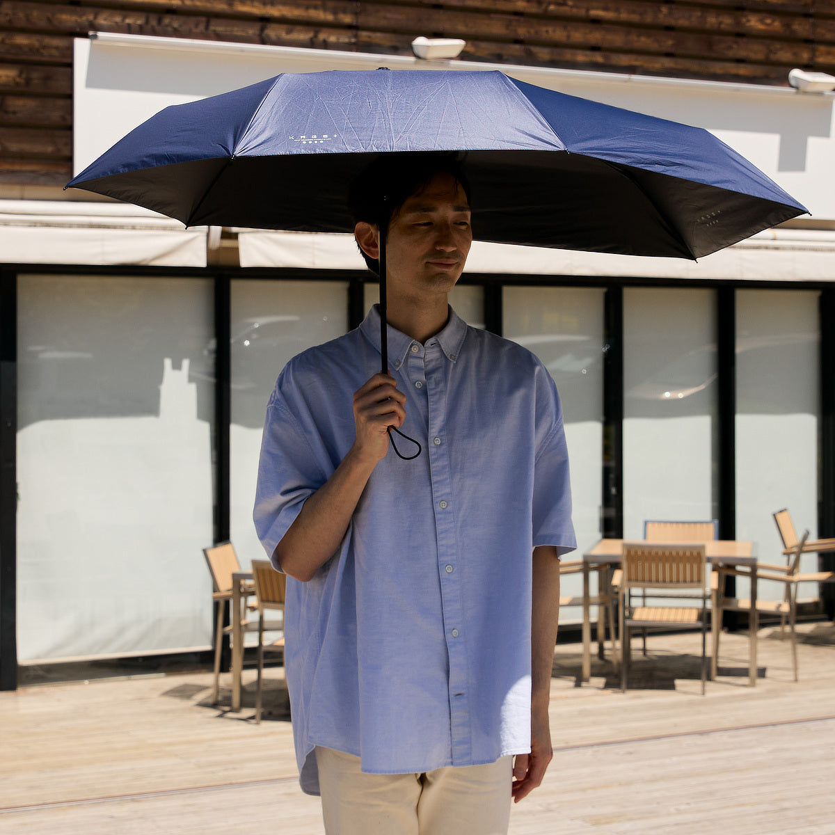 晴雨兼用 日陰を増やせる、片側＋19cmの「折りたたみ傘」｜KAGE+