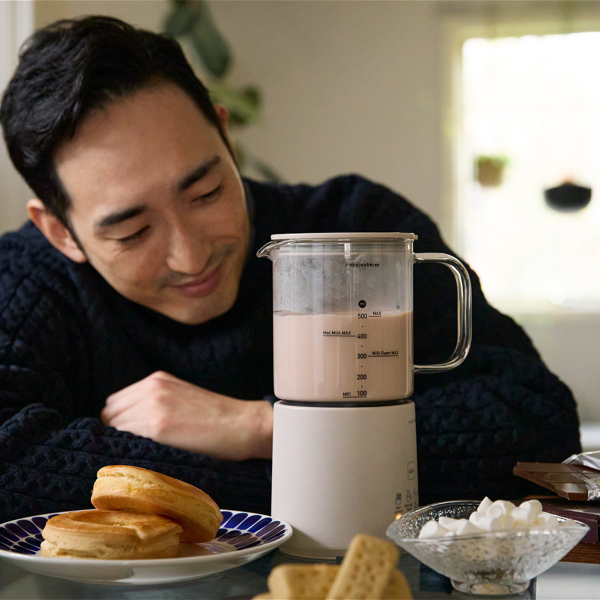 ホットチョコ・ミルクティー・ミルクフォームも1台で「Hot Choco & Milk Foamer」