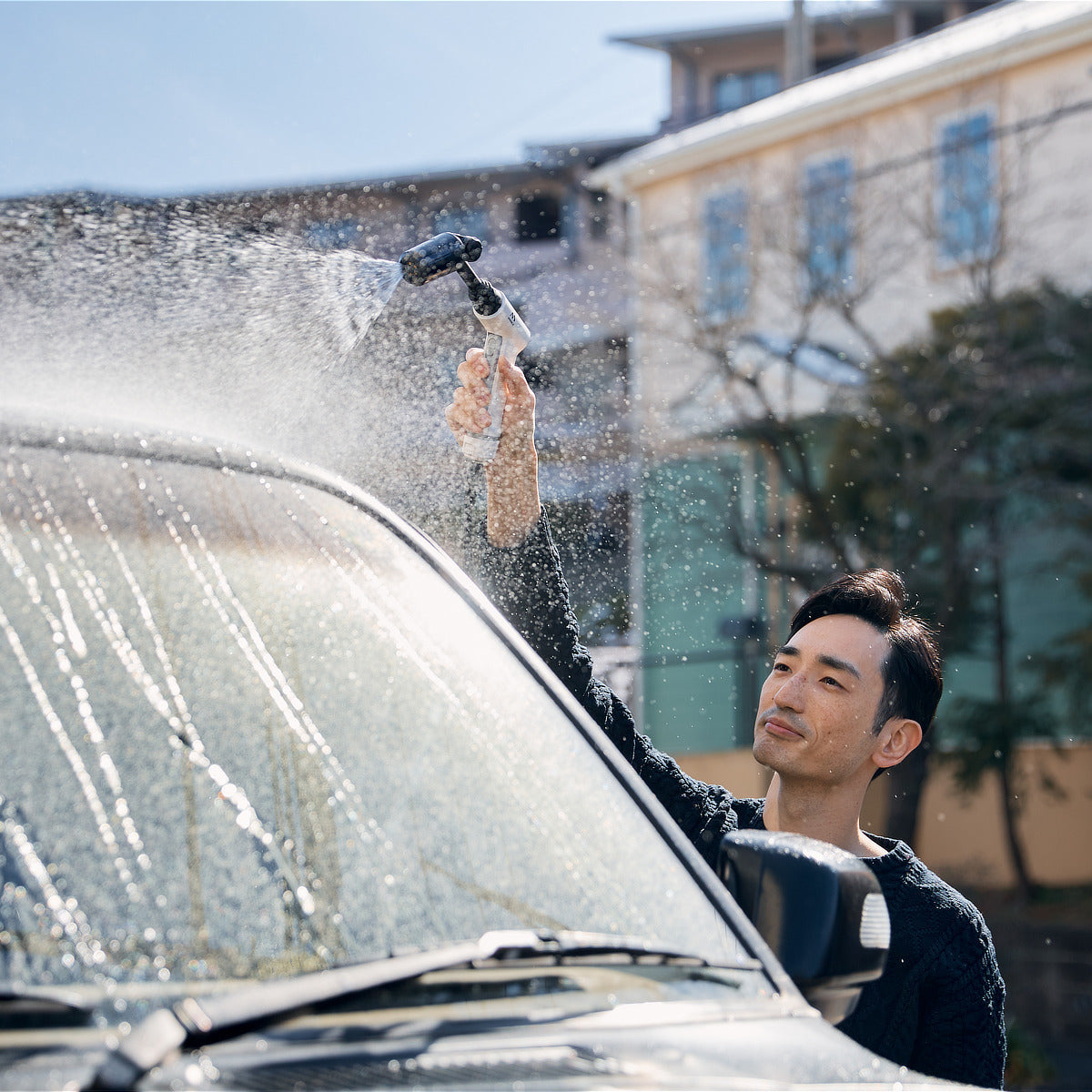 オプション／洗車用アタッチメント》泡洗車から磨き上げまでできる
