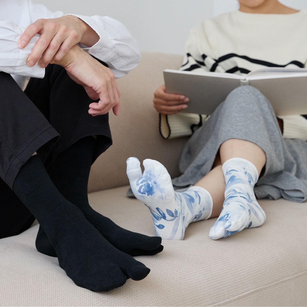 和紙78%、サラッと快適な「足袋型ソックス」｜WASI WASI