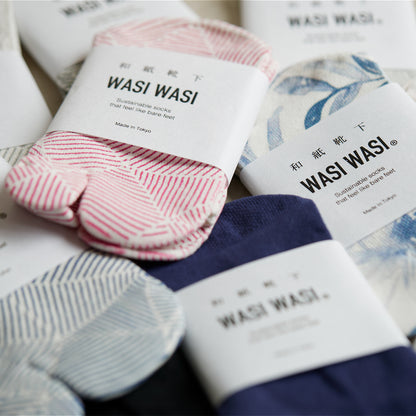 和紙78%、サラッと快適な「足袋型ソックス」｜WASI WASI