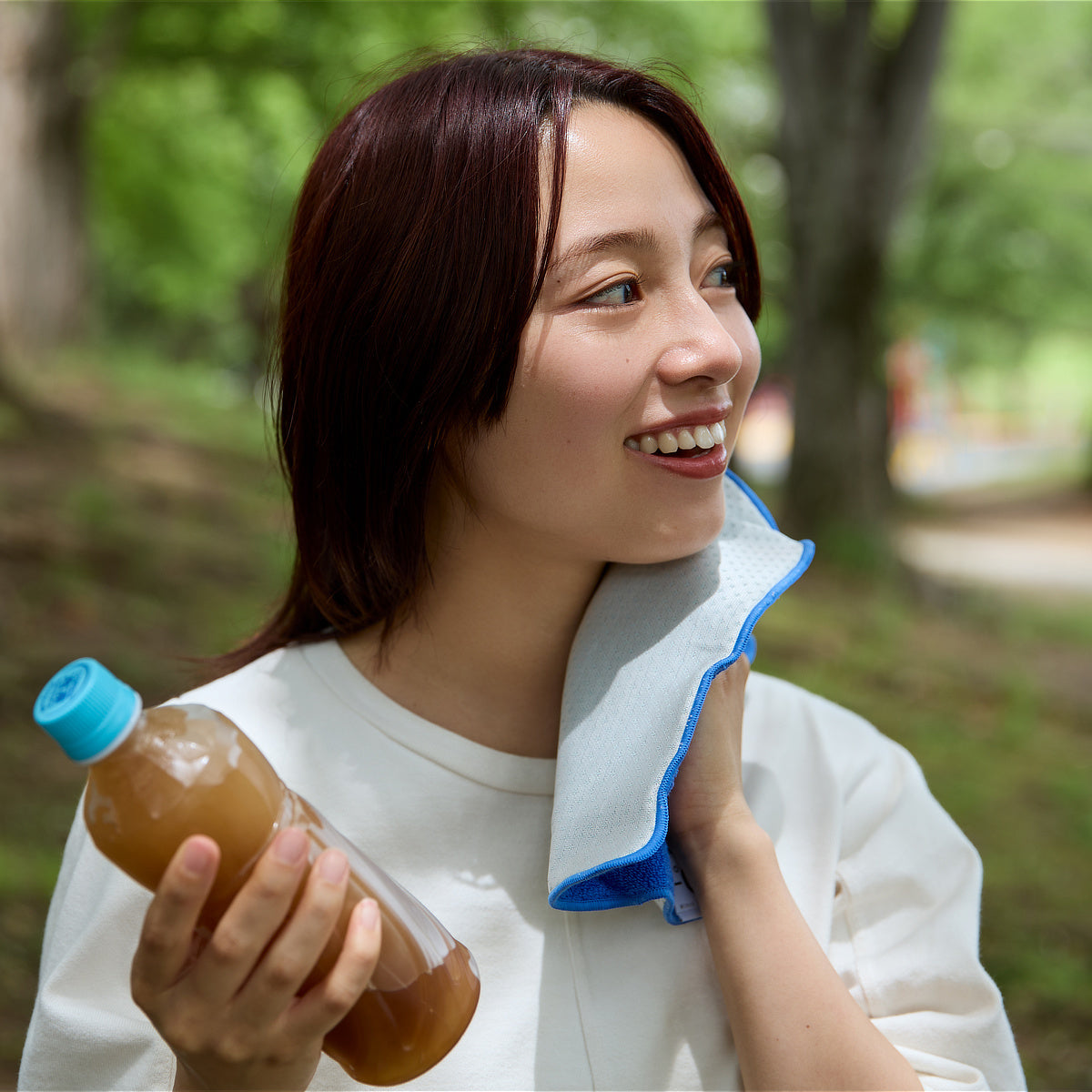 ひんやり今治タオル、生き返る〜
