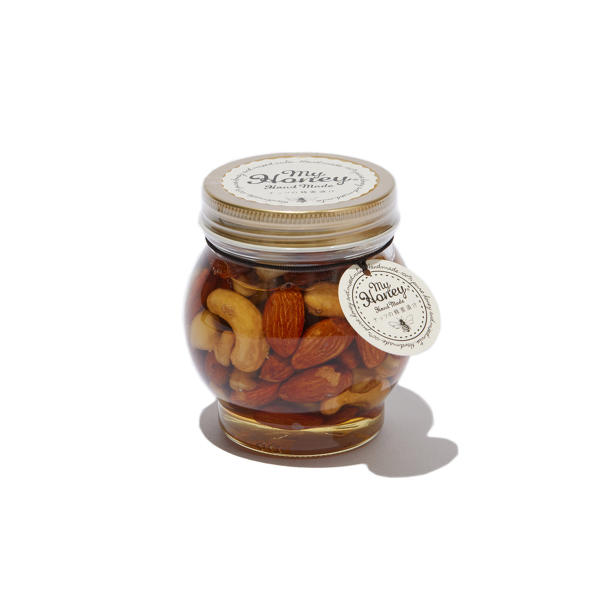 非加熱アカシア蜂蜜を使った「ナッツの蜂蜜漬け」90g｜MYHONEY