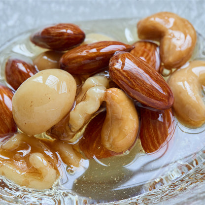 非加熱アカシア蜂蜜を使った「ナッツの蜂蜜漬け」90g｜MYHONEY