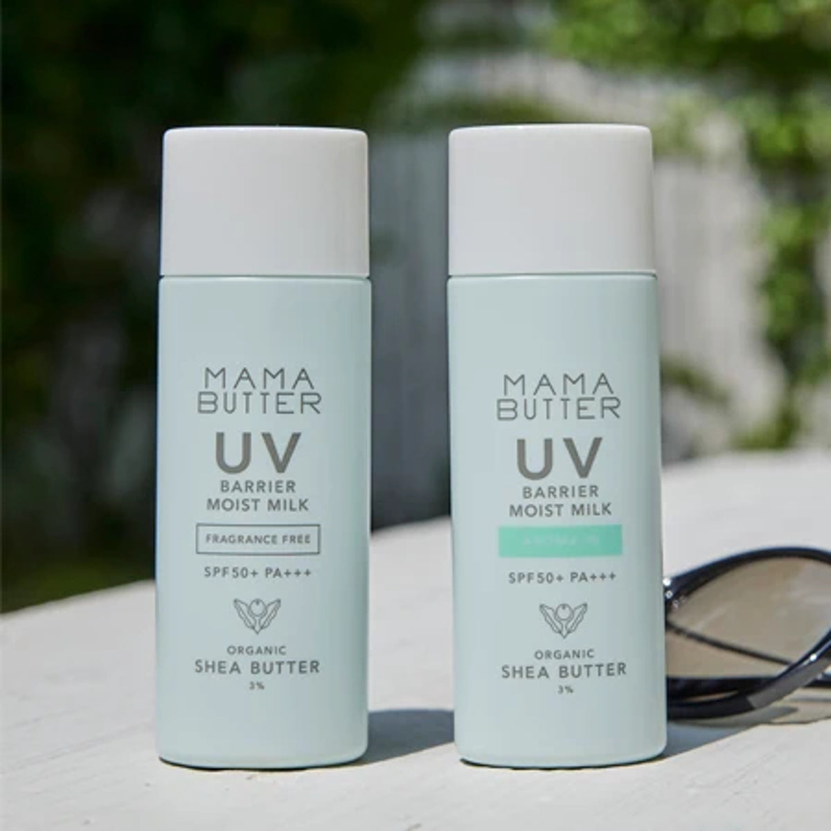 SPF50+ PA+++ さらりと伸びる、ノンケミカル処方の「UVバリア モイストミルク アロマイン」｜MAMA BUTTER