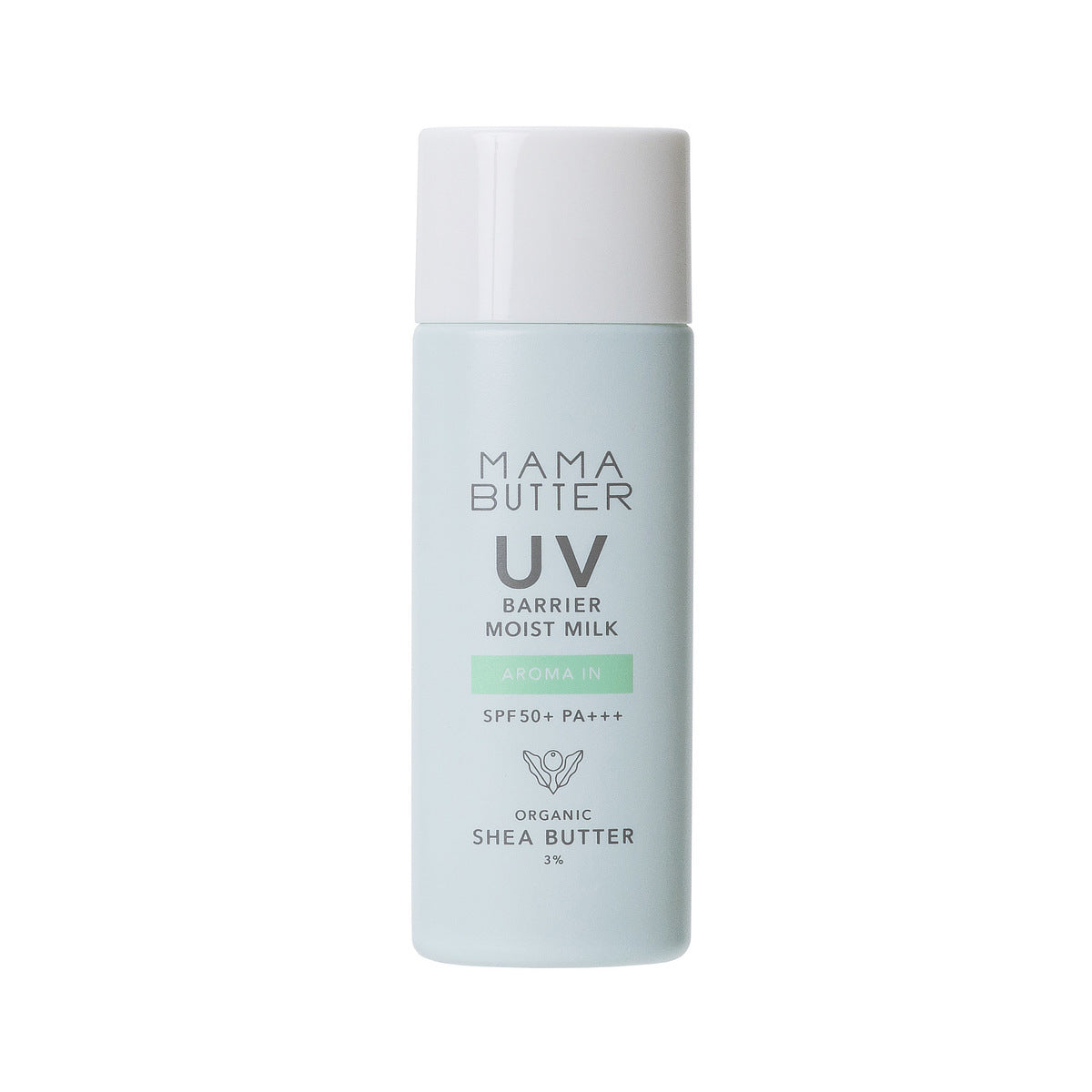 SPF50+ PA+++ さらりと伸びる、ノンケミカル処方の「UVバリア モイストミルク アロマイン」｜MAMA BUTTER