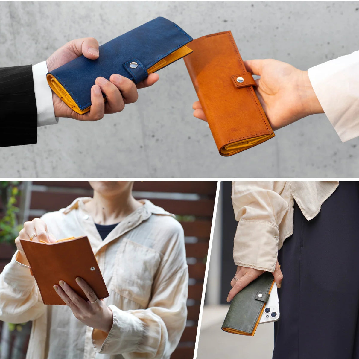 お札よりスリム、持ちやすさを追求した長財布｜LEAFLIC SLIM